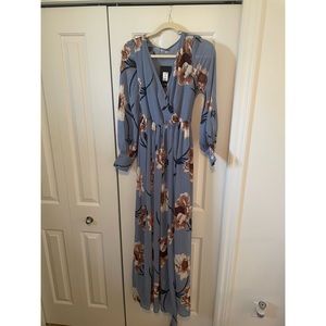 NTW Fashionnova - Park Avenue Maxi Dress - light blue